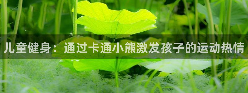 杏宇雷霆下载：儿童健身：通过卡通小熊激发孩子的运动热